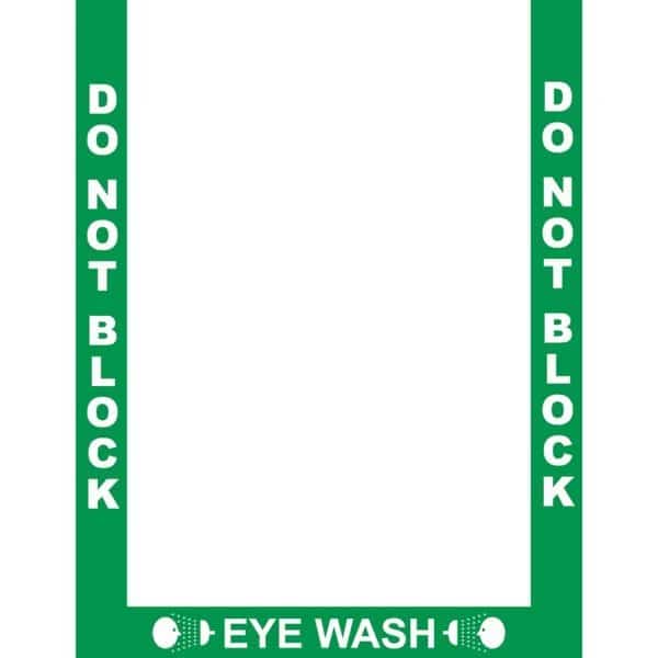 Floor Marking Border Tape, 2in, Eye Wash Border, 2in, Rubber, Superior Mark, Mfr#: IN-40-953