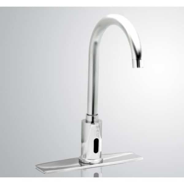 MAC's Touch-Free Faucet with 8 in. Deck Plate