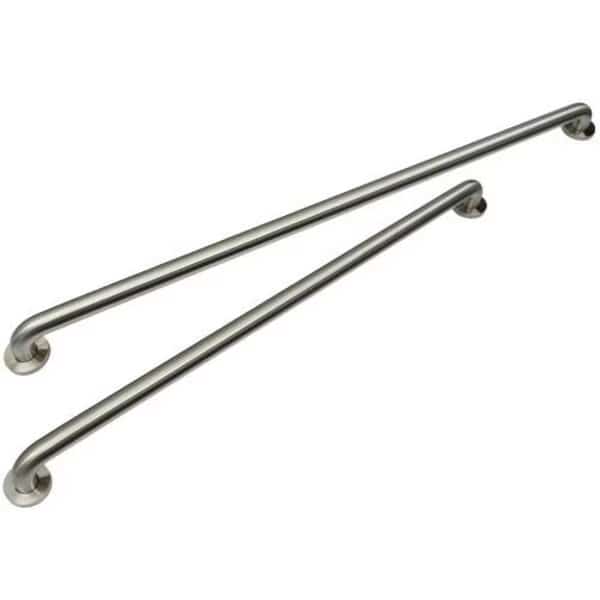 Matching Pair, One 36 in. & One 42 in. Grab Bars In Stainless Steel, MPGB-8