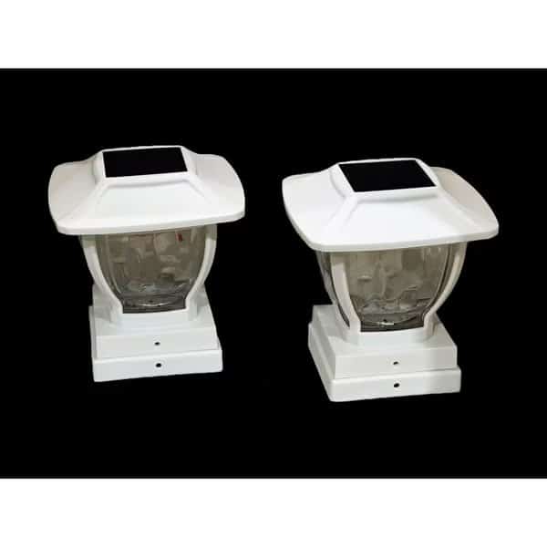 Post Cap and Deck Railing Lights - Solar Wave style - White