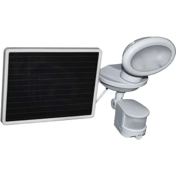 Solar Security Video Camera and Spotlight - White