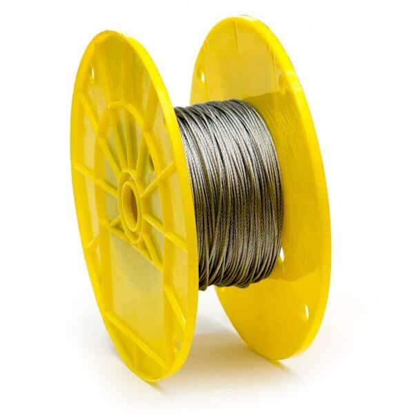 1/16 in. x 500 ft. Galvanized Aircraft Cable 7x7 Construction