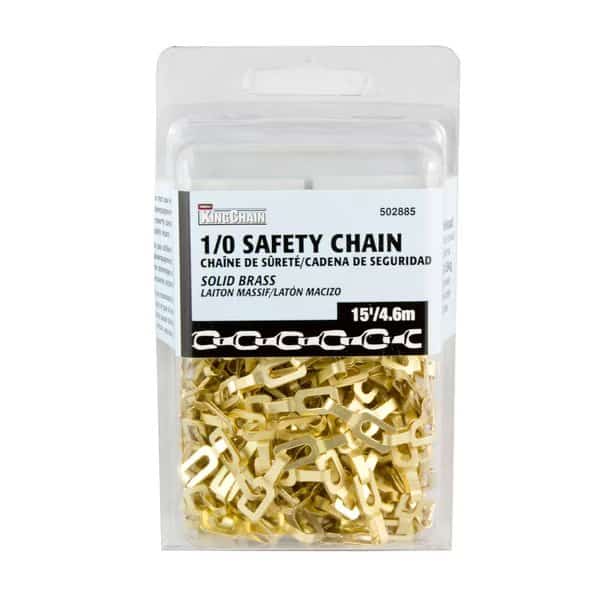 1/0 x 15 ft. Solid Brass Safety Plumber Chain