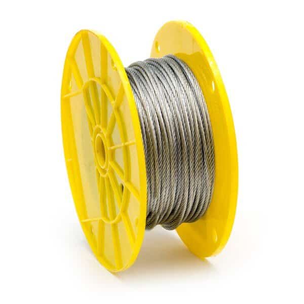 1/8 in. x 250 ft. Galvanized Aircraft Cable 7x7 Construction