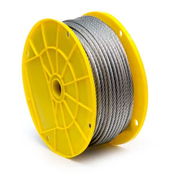 1/4 in. x 250 ft. Galvanized Aircraft Cable - 7x19 Construction, Kingchain, Mfr#: 504902