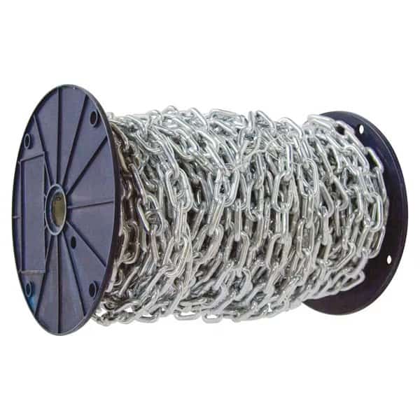 1/8 in. x 100 ft. Grade 30 Proof Coil Chain Zinc Plated