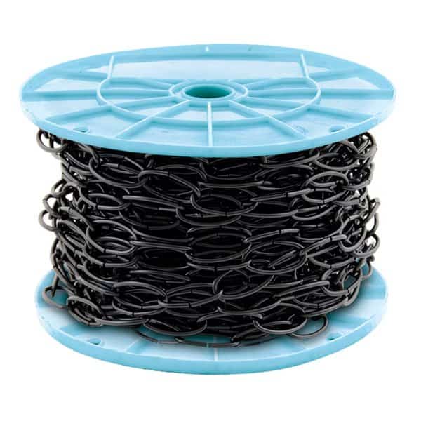 50 ft. Black Open Oval Decorative Chain