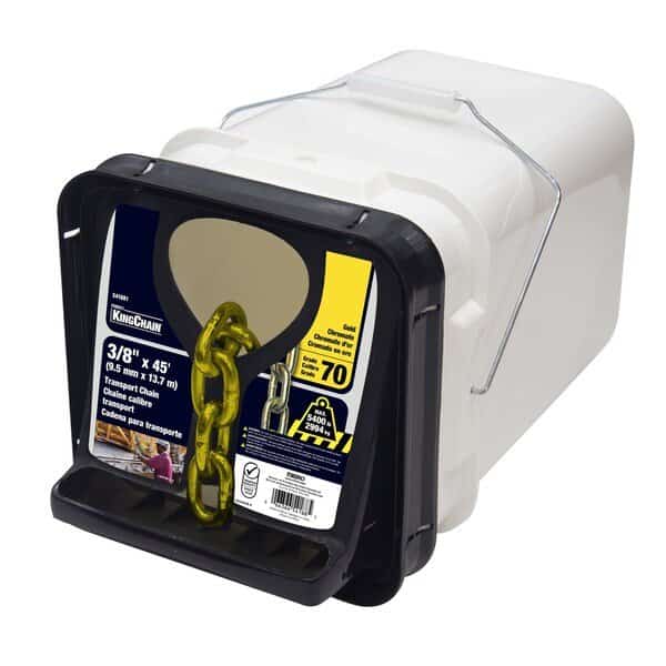 3/8 in. x 45 ft. Grade 70 Transport Chain Yellow Chromate
