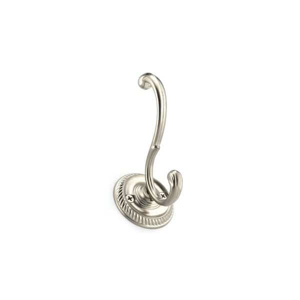 3 78inch 98 mm Classic Metal Coat Hook, Brushed Nickel Finish