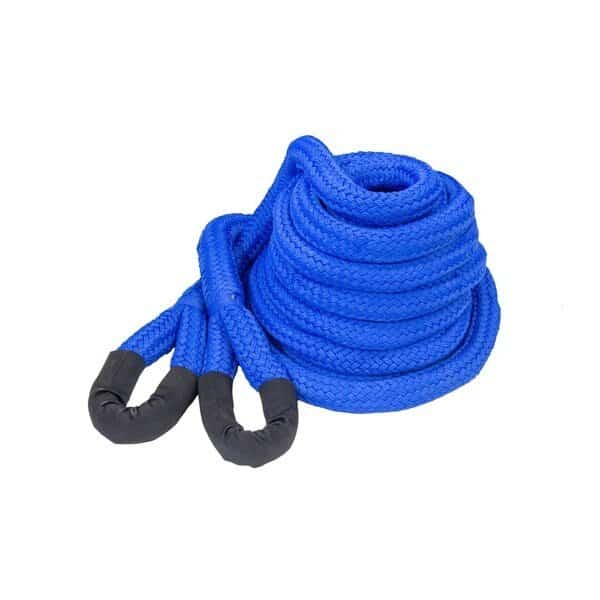 30ft 9m Kinetic Energy Vehicle Recovery Double Braided Nylon Rope with 64300 lb Safe Working Load, Ditchpig, Mfr#: 447551