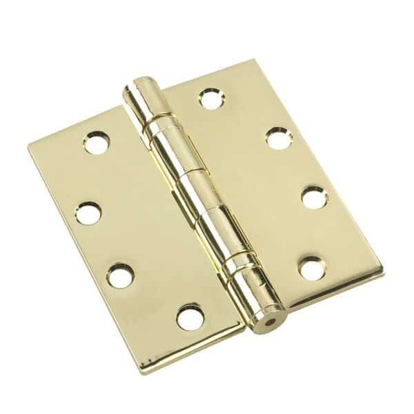 4inch 102 mm Full Mortise Ball Bearing Butt Hinge, Polished Brass