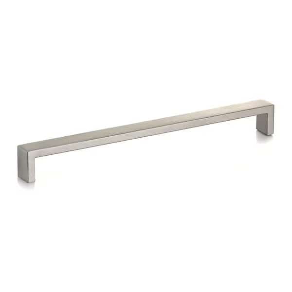 10-1/8 in. (257 mm) Center-to-Center Stainless Steel Contemporary Drawer Pull
