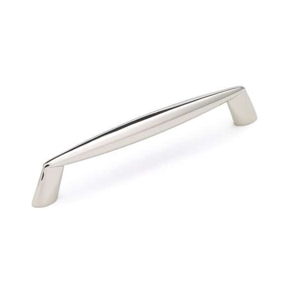 5-1/16 in. (128 mm) Center-to-Center Polished Nickel Contemporary Drawer Pull