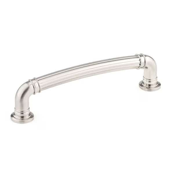 5 1/16 in (128 mm) Center-to-Center Brushed Nickel Traditional Drawer Pull