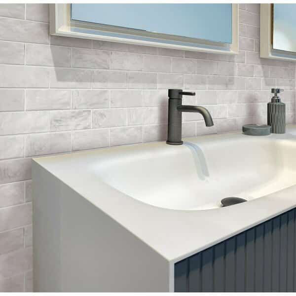 Mallorca White 2.5 in. x8 in. 10.56 Sq.Ft Ceramic Tile, 38PK