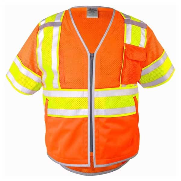 4X, Orange, Class 3, Premium Brilliant Series Ultimate Reflective Vest