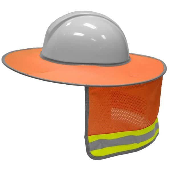 Orange, Non-ANSI Compliant, Full Brim Sun Shield