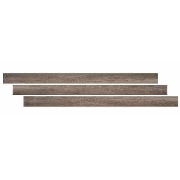Bleached Elm 1/4 In. Thick X 1 3/4 In. Wide X 94 In. Length Luxury Vinyl End Cap Molding