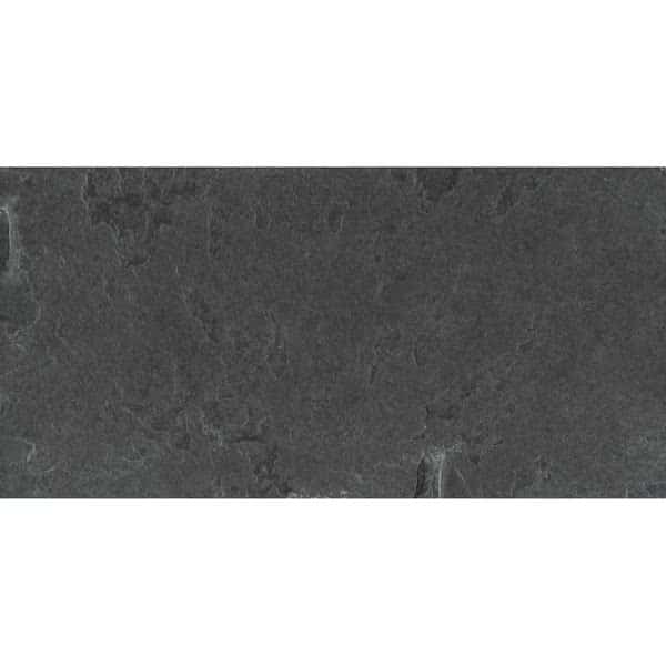Montauk Black SAMPLE Gauged Slate Floor And Wall Tile