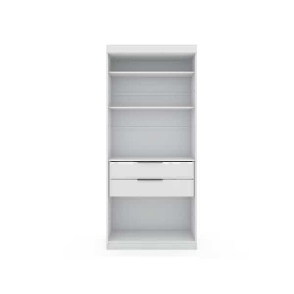 Mulberry Open 1 Sectional Closet, White