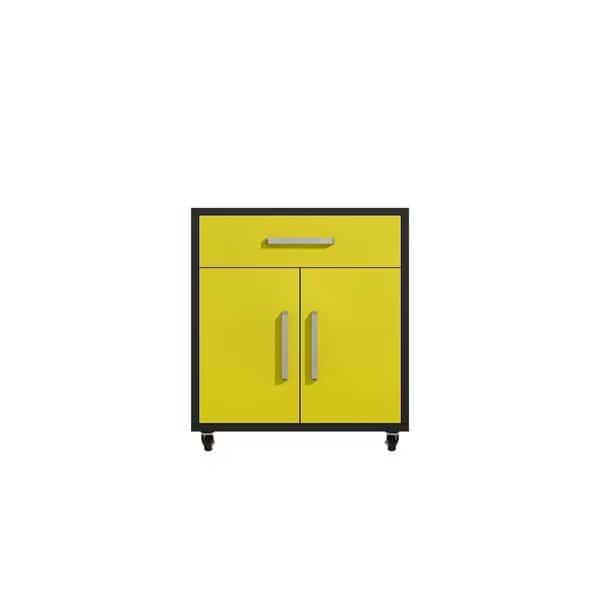 90 Degrees Open Style with Soft Close Door Mobile Garage Storage Cabinet, 17.72 in W, 34.41 in H