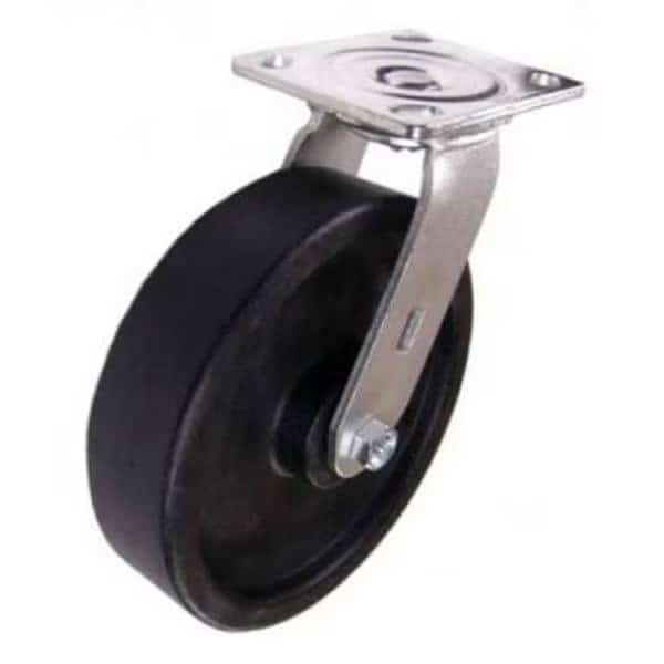 8"X2" High Temp Nylon Wheel Swivel Caster - 1,250 Lbs Capacity