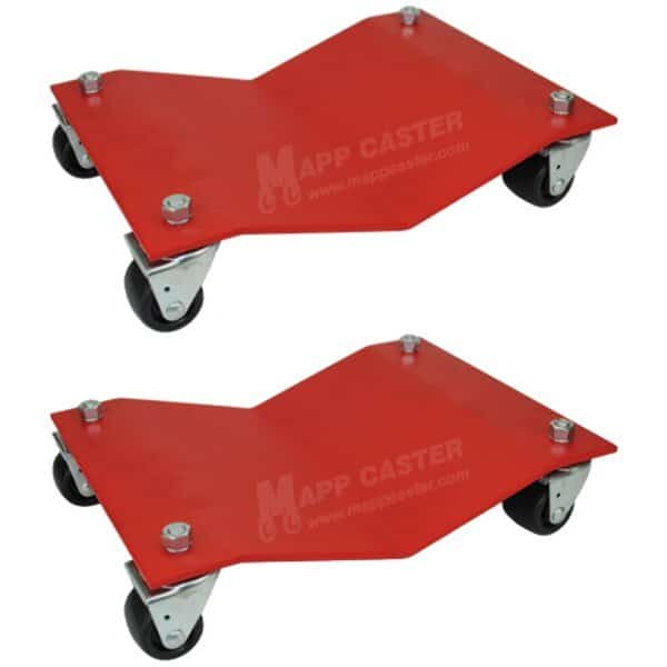 12" x 16" Auto Dollies Set of Two - 2,400 Lbs Capacity