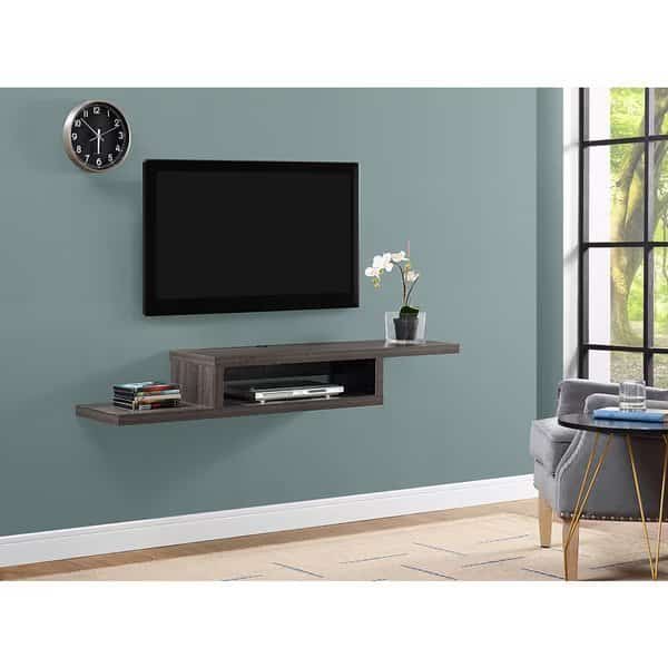 60" Asymmetrical Wall Mounted Audio/Video Console