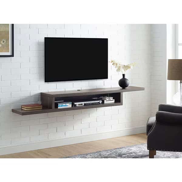 72" Asymmetrical Wall Mounted Audio/Video Console
