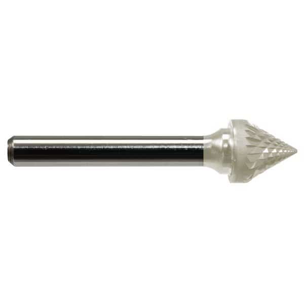 1/4x3/16x1/4x2 60 Degree Included Cone Doublecut, PowerZ