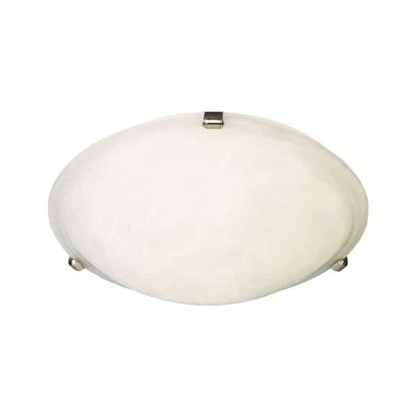 Malaga 2-Light 12.5" Wide Satin Nickel Flush Mount Light, Maxim, Mfr#: 2680MRSN