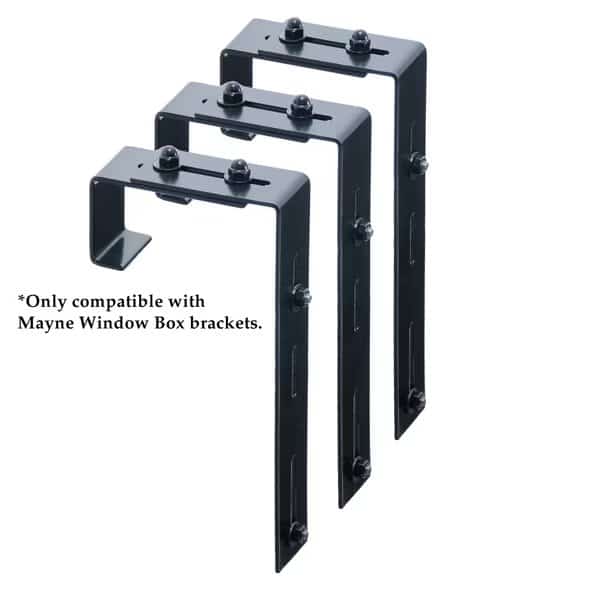 Mayne Adjustable Deck Rail Bracket 3-pack