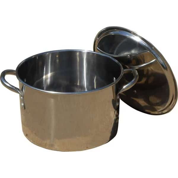 Pot, Polished Stainless Steel, 20qt.