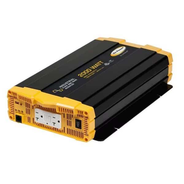 Power Inverter, Pure Sine Wave, 3,500 W Peak, 2,000 W Continuous, 2 Outlets