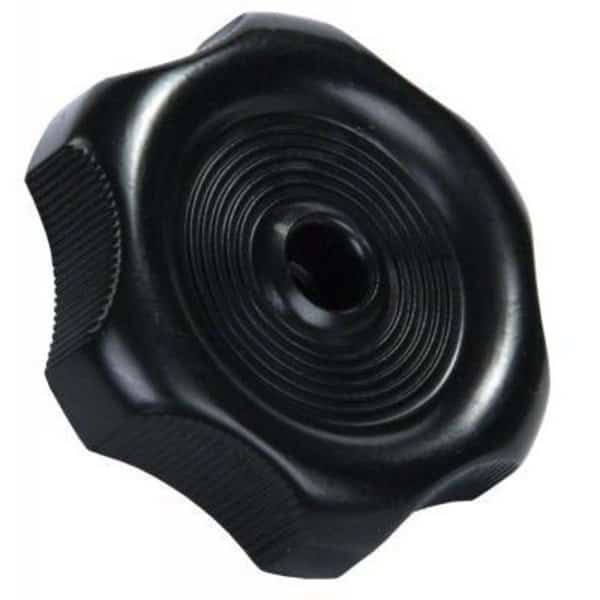 WINDOW KNOB W/1/2IN SHAFT, BLACK