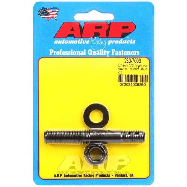 CHEVY V8 HIGH VOLUME HEX OIL PUMP STUD KIT