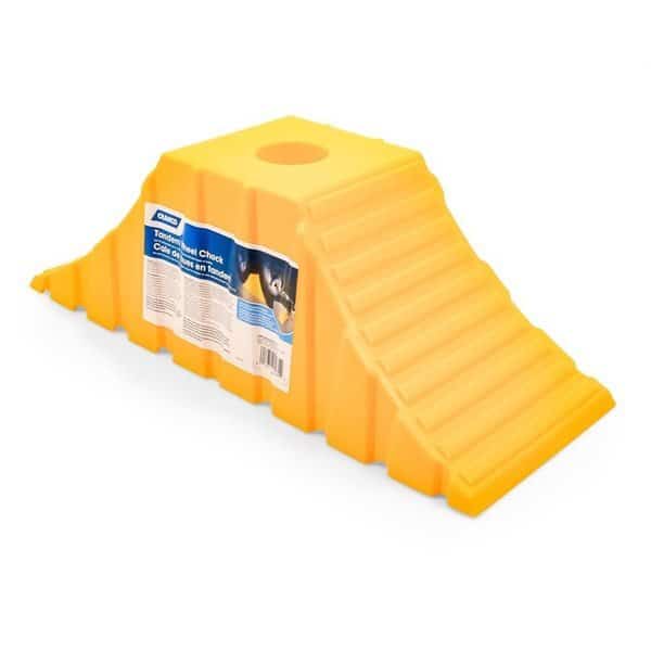 TANDEM WHEEL CHOCK, YELLOW