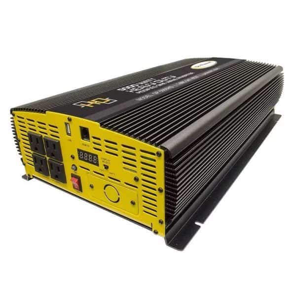 Power Inverter, Modified Sine Wave, 10,000 W Peak, 5,000 W Continuous, 4 Outlets
