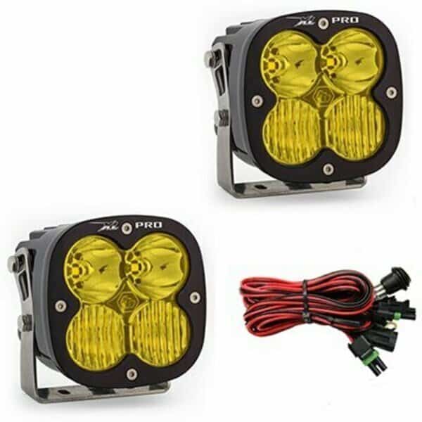 LED Light Pods Amber Lens Driving Combo Pattern Pair XL Pro Series
