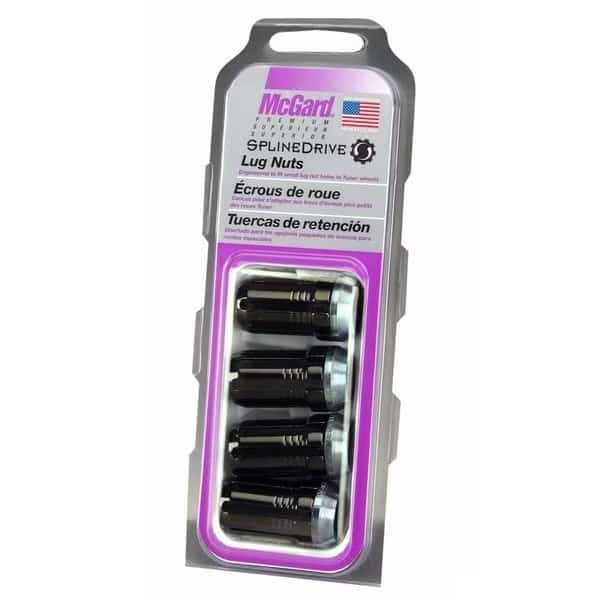 TUNER SPLINEDRIVE LUG NUT PKG/4 14X1.5 BLACK