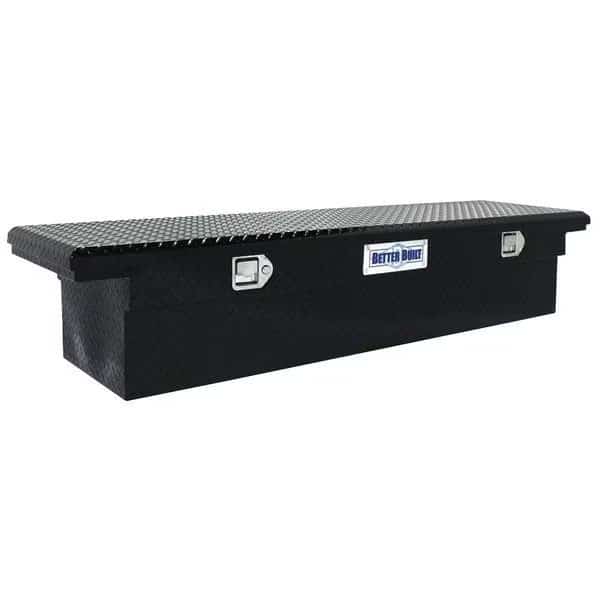 70IN CROSSOVER BLACK SINGLE LID LO-PRO, 5.8FT CHEVY BED TRUCK TOOL BOX