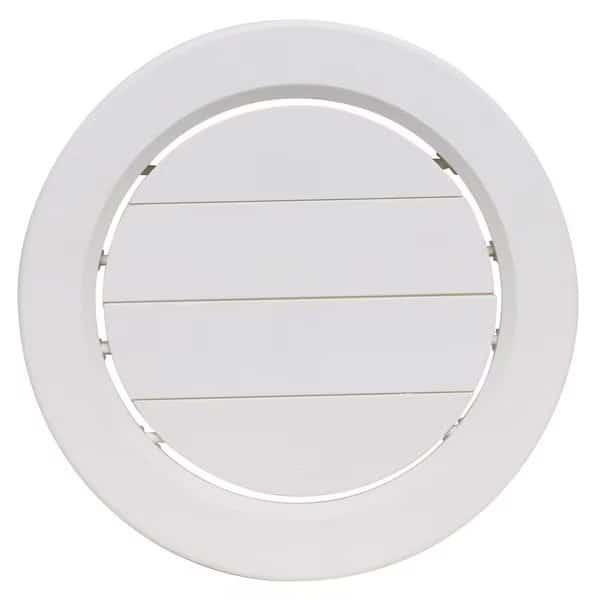 A/C CEILING REGISTER ADJ. ROTATING 5IN PLASTIC, WHITE, CARDED