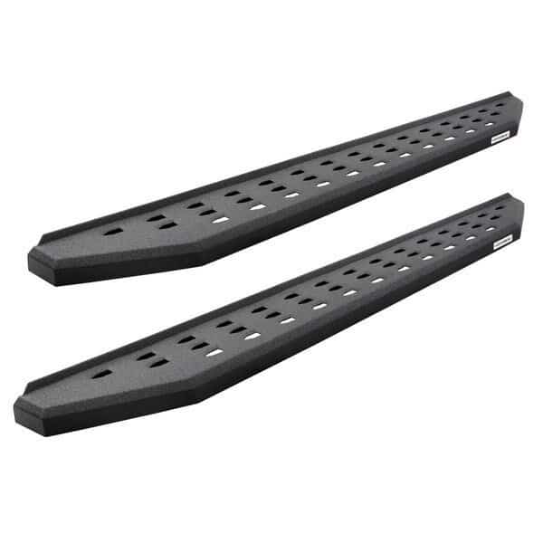 19-C RAM 1500 CREW CAB RB20 STEEL RUNNING BOARDS W/BEDLINER MATERIAL COATING, Go Rhino, Mfr#: 69430687T