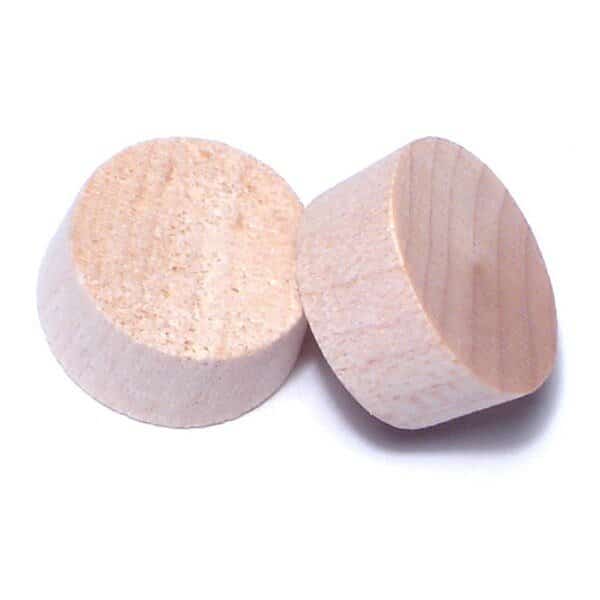 1/2" Birch Wood Flat Head Plugs 100PK