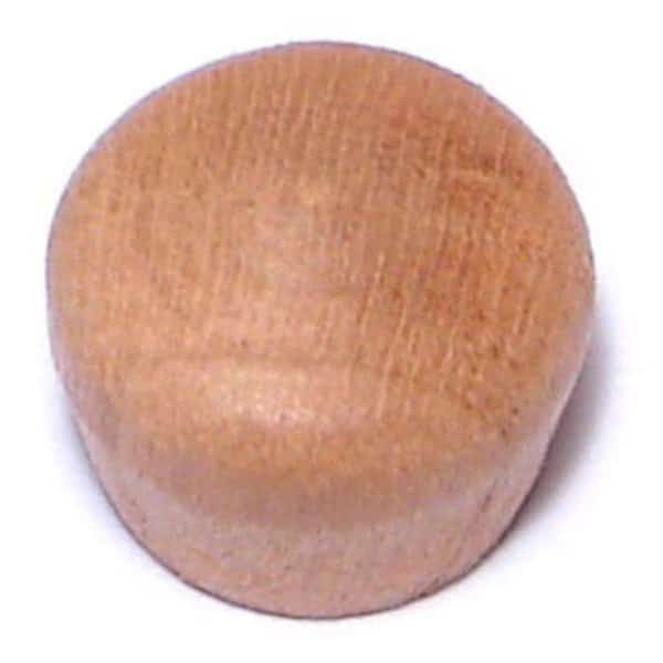 3/8" Cherry Wood Round Head Plugs 100PK