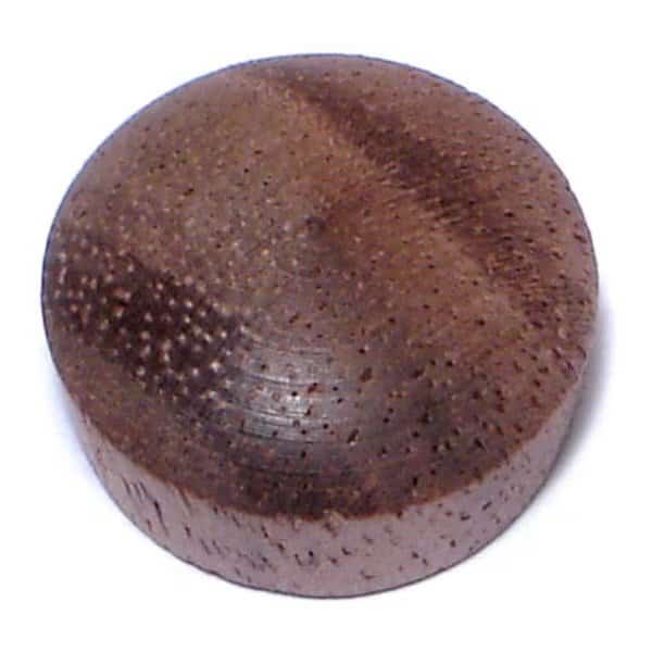 1/2" Walnut Wood Round Head Plugs 100PK