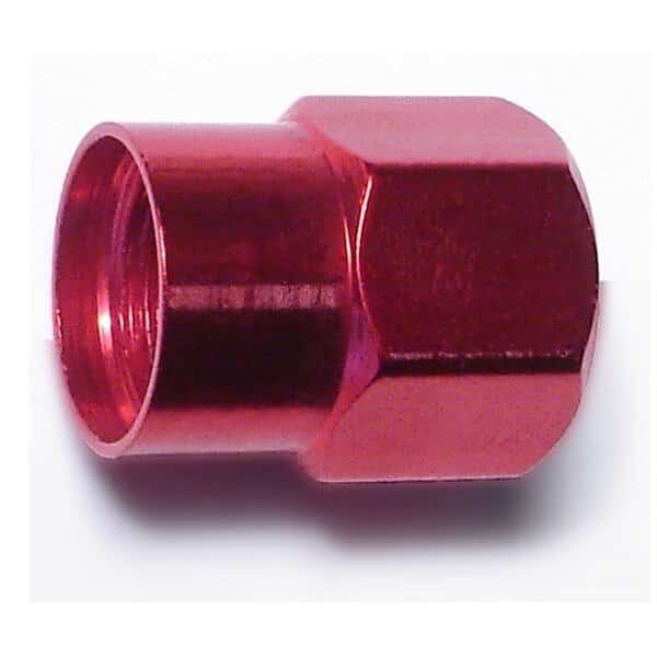 Red Aluminum Valve Caps 10PK