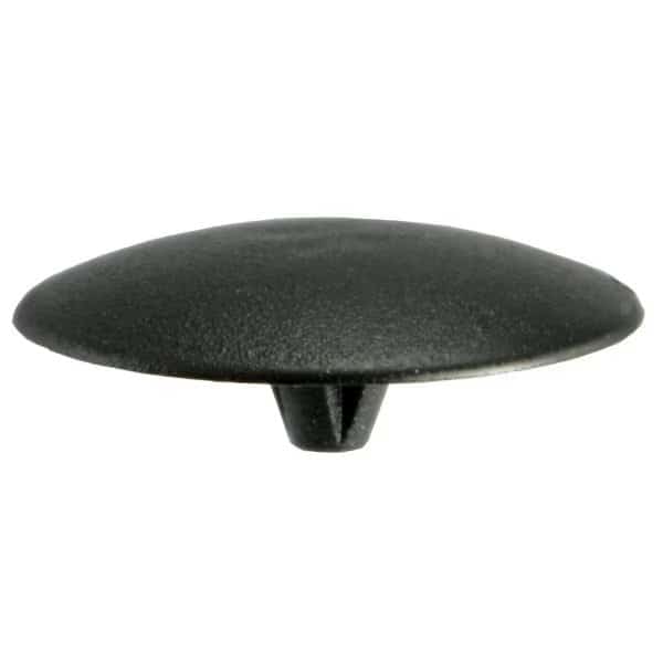 Screw Cap, #10 Dia, Black, Plastic Black, 20 PK