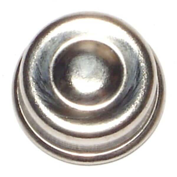 7/16" Chrome Plated Steel Push Nuts 6PK