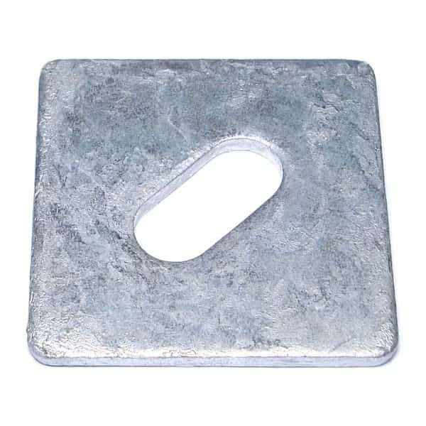 Square Washer, Fits Bolt Size 5/8 in , Steel Galvanized Finish, 16 PK